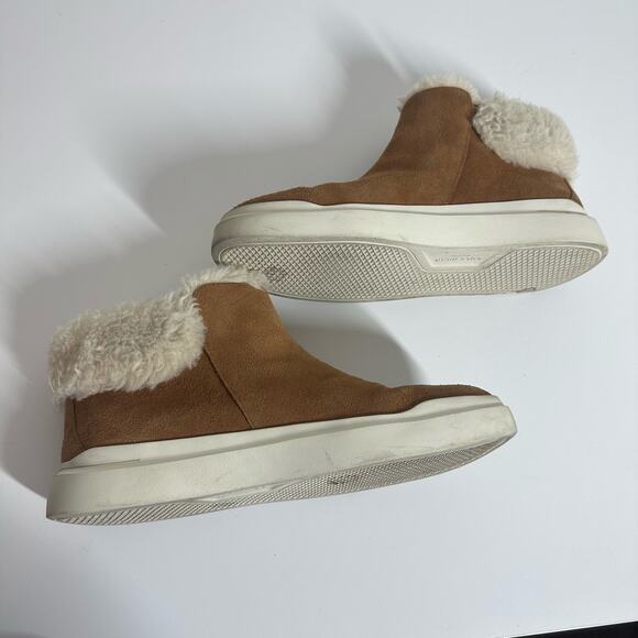 Cole Haan Women's Grand Pro Rally Shearling Boot Sneakers Size 10 Faux Fur - Picture 5 of 9